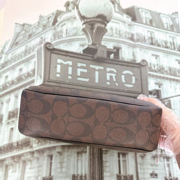 Coach CR135 Jamie Camera Bag In Signature Canvas IN BROWN BLACK - Picture 4 of 9